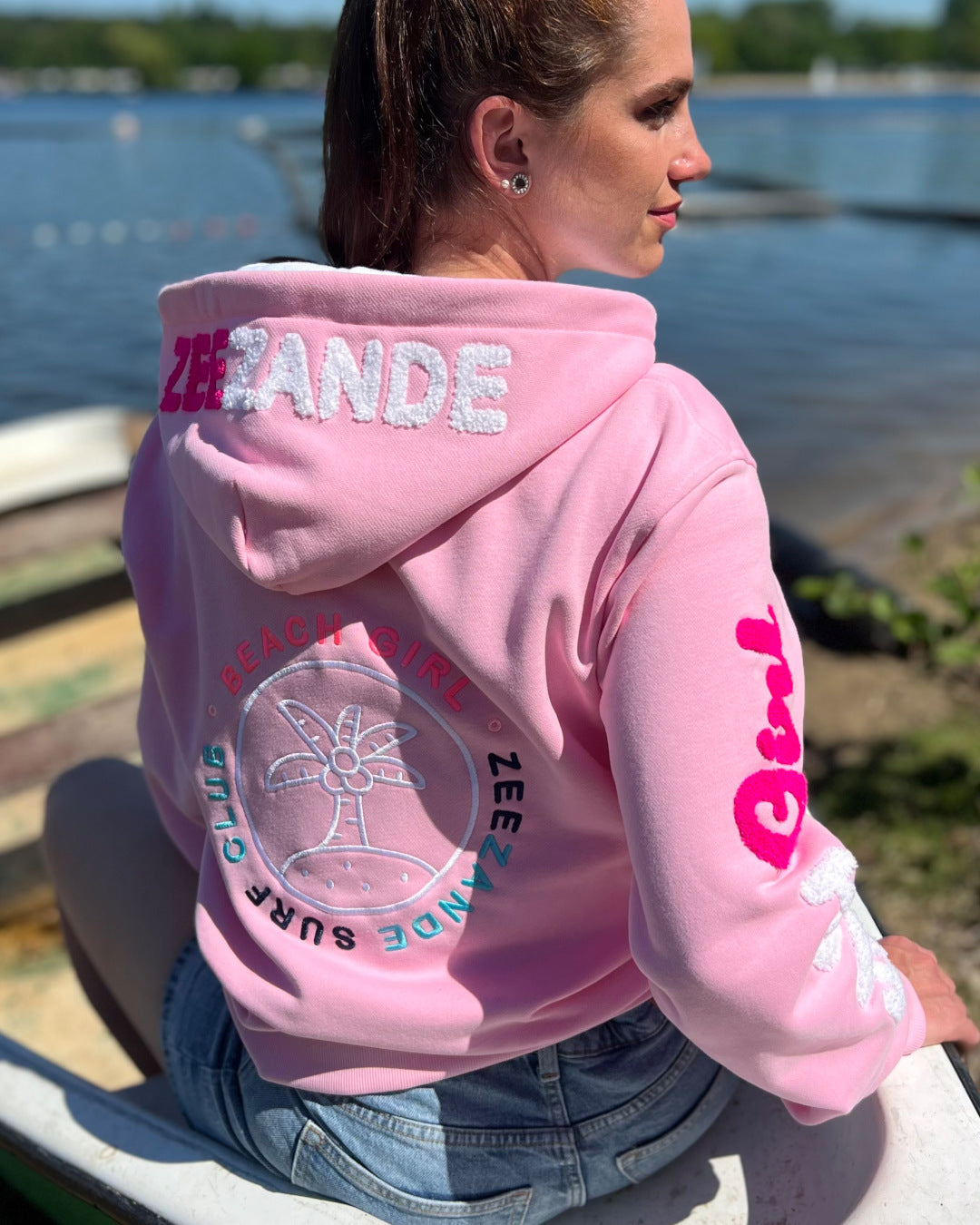 Zeezande® Sweatjacke "BEACH GIRL" in rosa