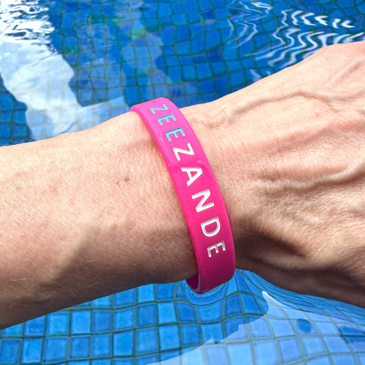 Zeezande Armbändchen aus Silikone für Damen und Herren in Pink