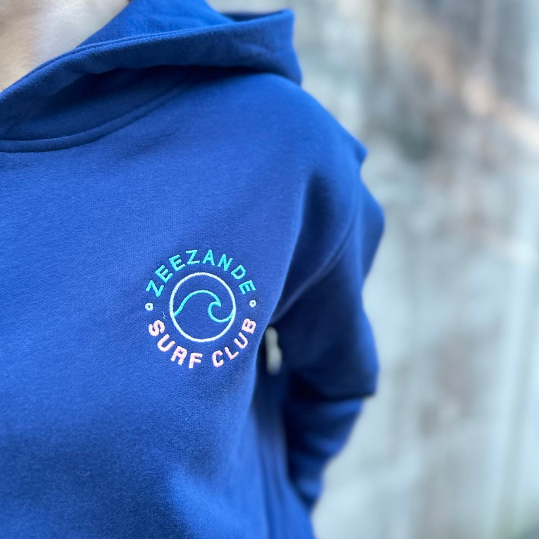 Zeezande® Basic Hoodie "Ocean Vibes" in navy blau