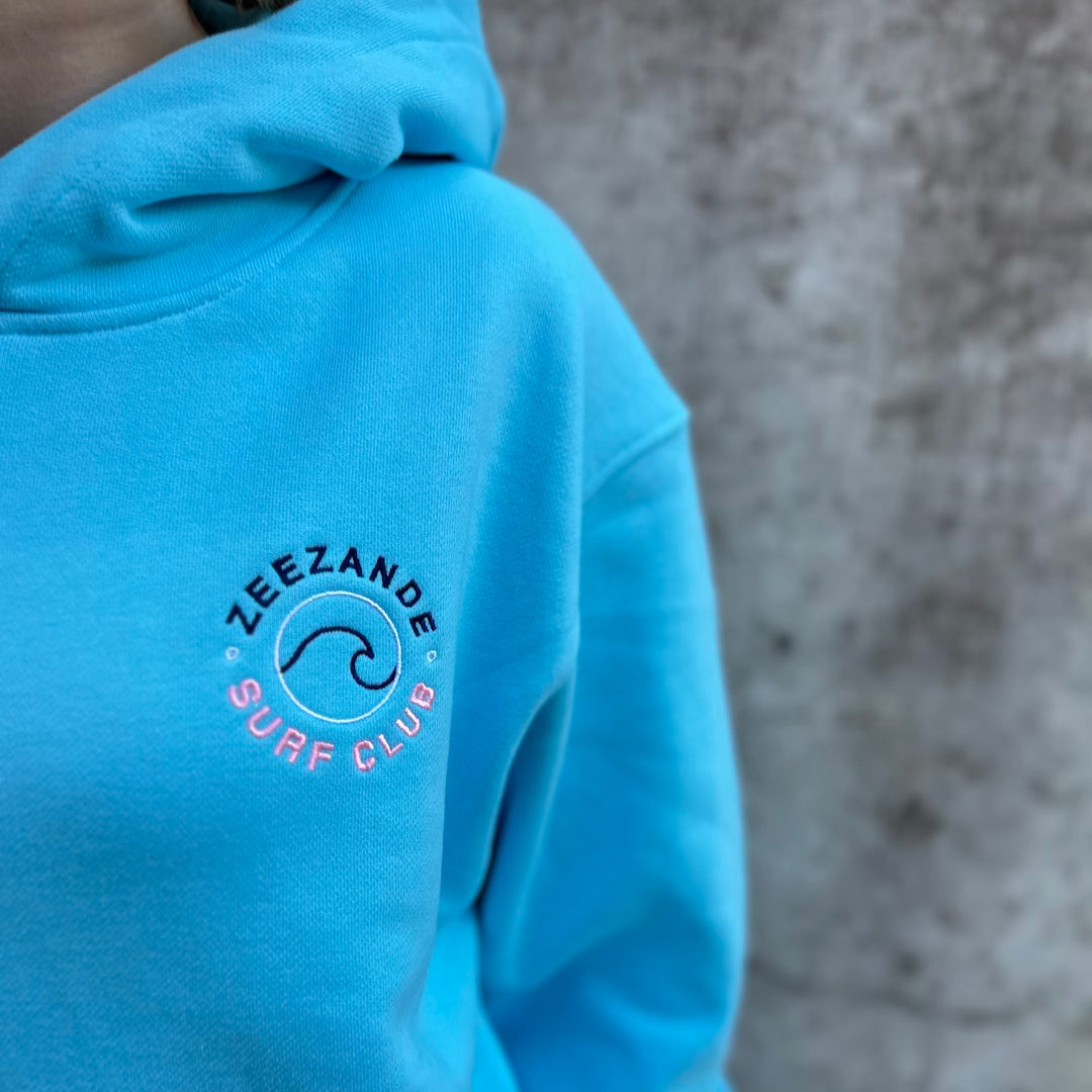 Zeezande® Basic Hoodie "Ocean Vibes" in himmelblau