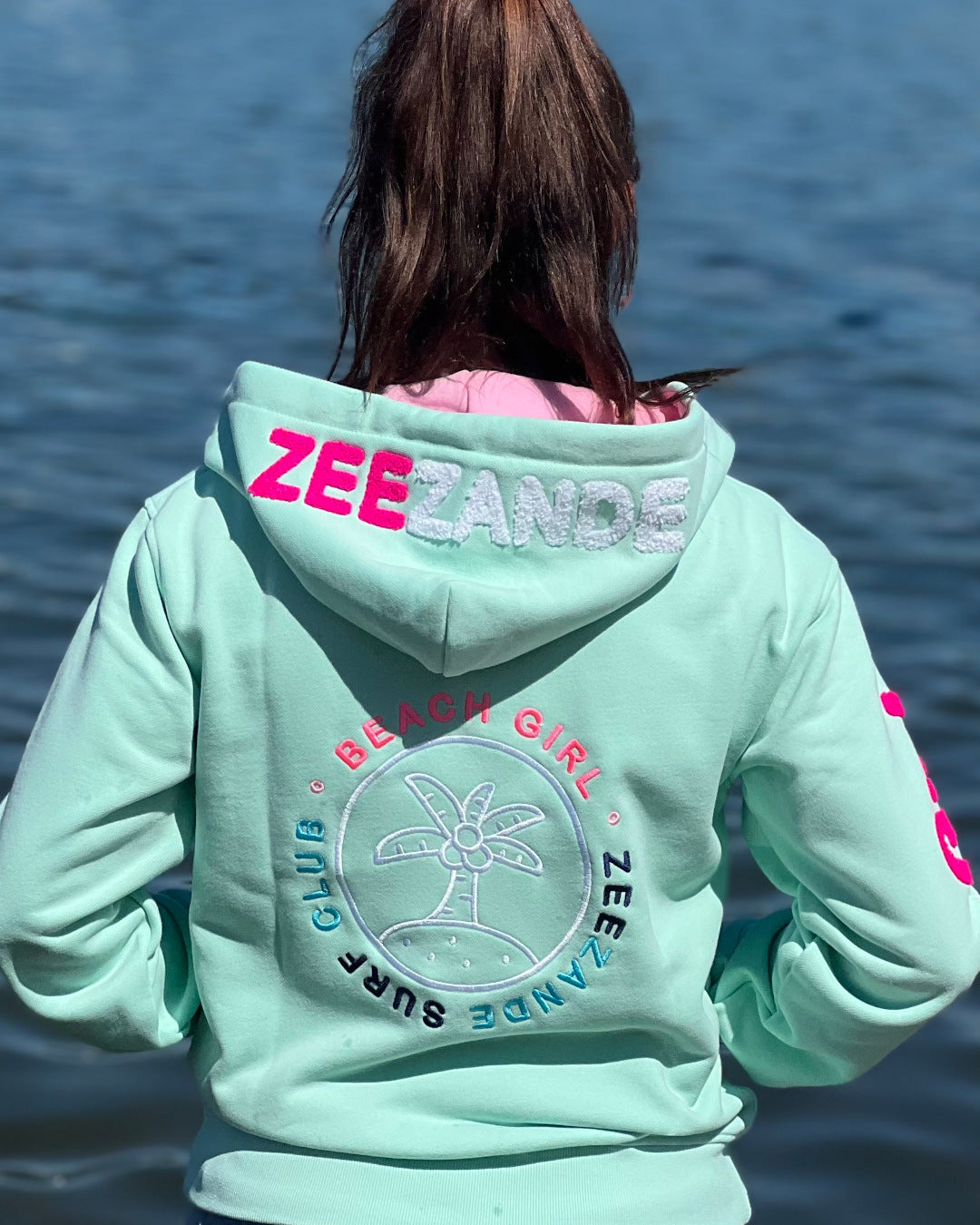 Zeezande® Sweatjacke "BEACH GIRL" in mint