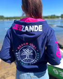 Zeezande® Sweatjacke "BEACH GIRL" in navy blau