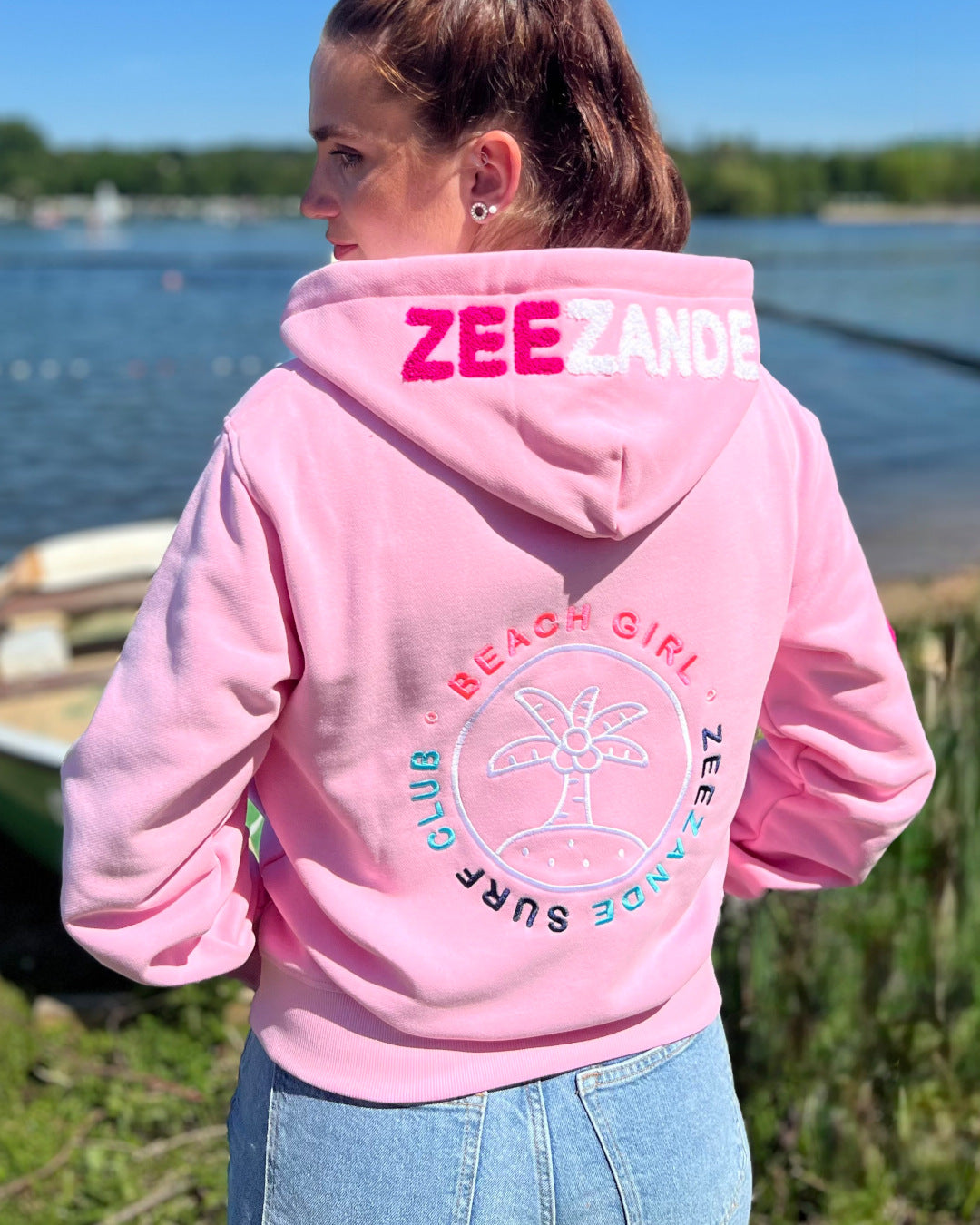 Zeezande® Sweatjacke "BEACH GIRL" in rosa