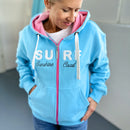 Zeezande® Sweatjacke "SURF" in himmelblau