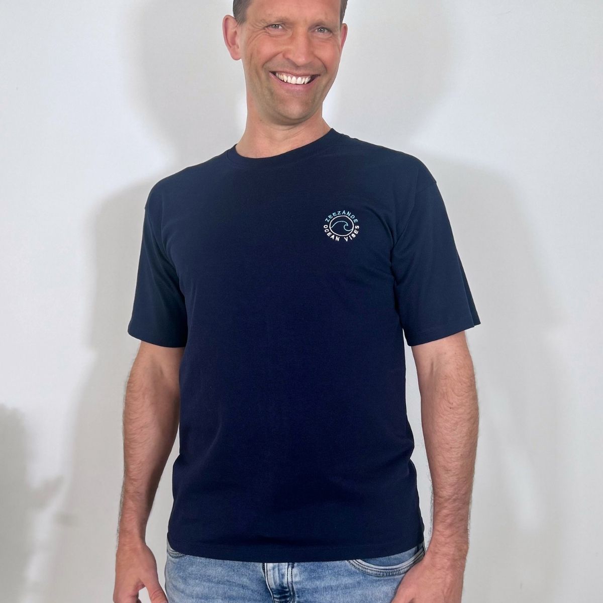 Zeezande® T-Shirt für Herren "Surf Club" in Navy