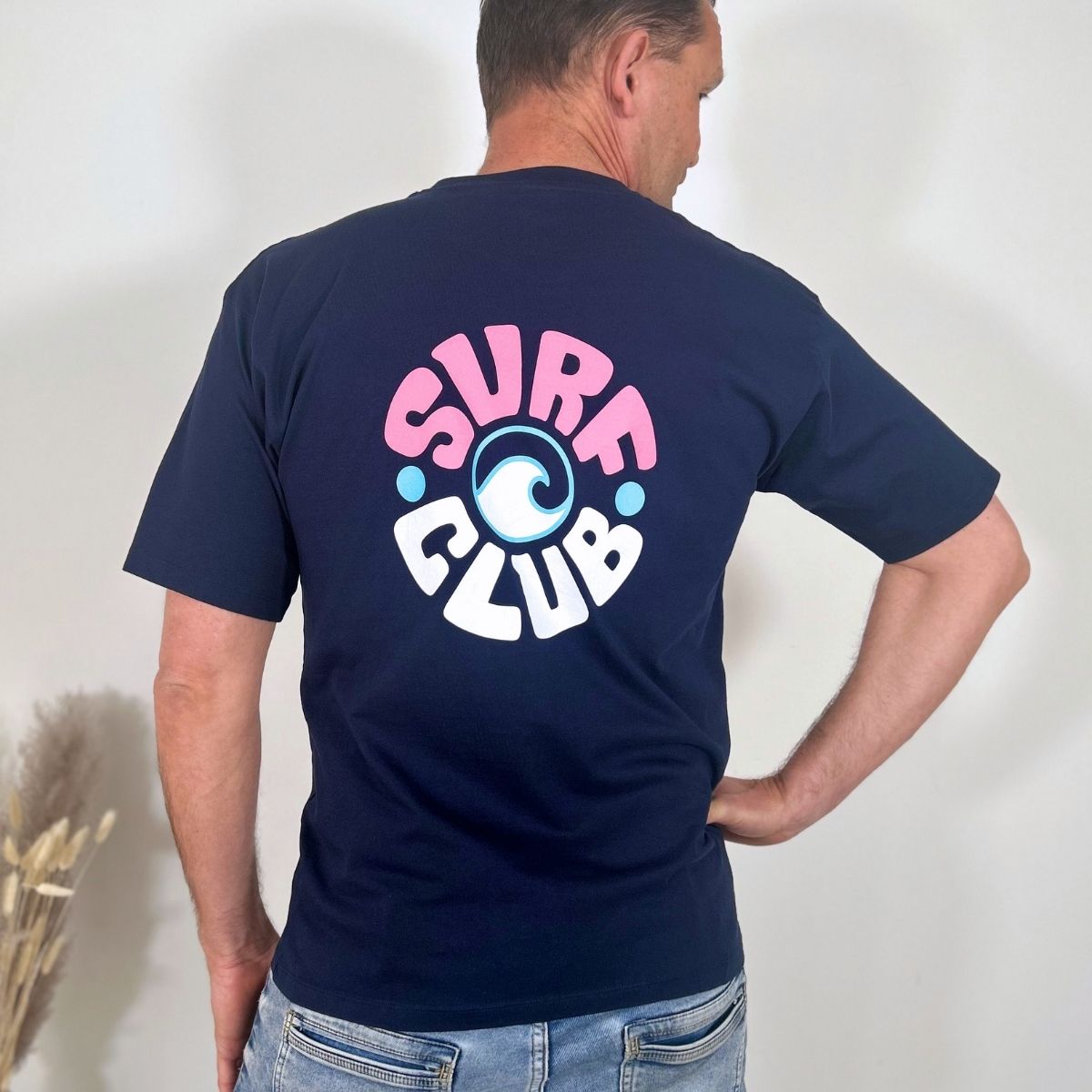 Zeezande® T-Shirt für Herren "Surf Club" in Navy