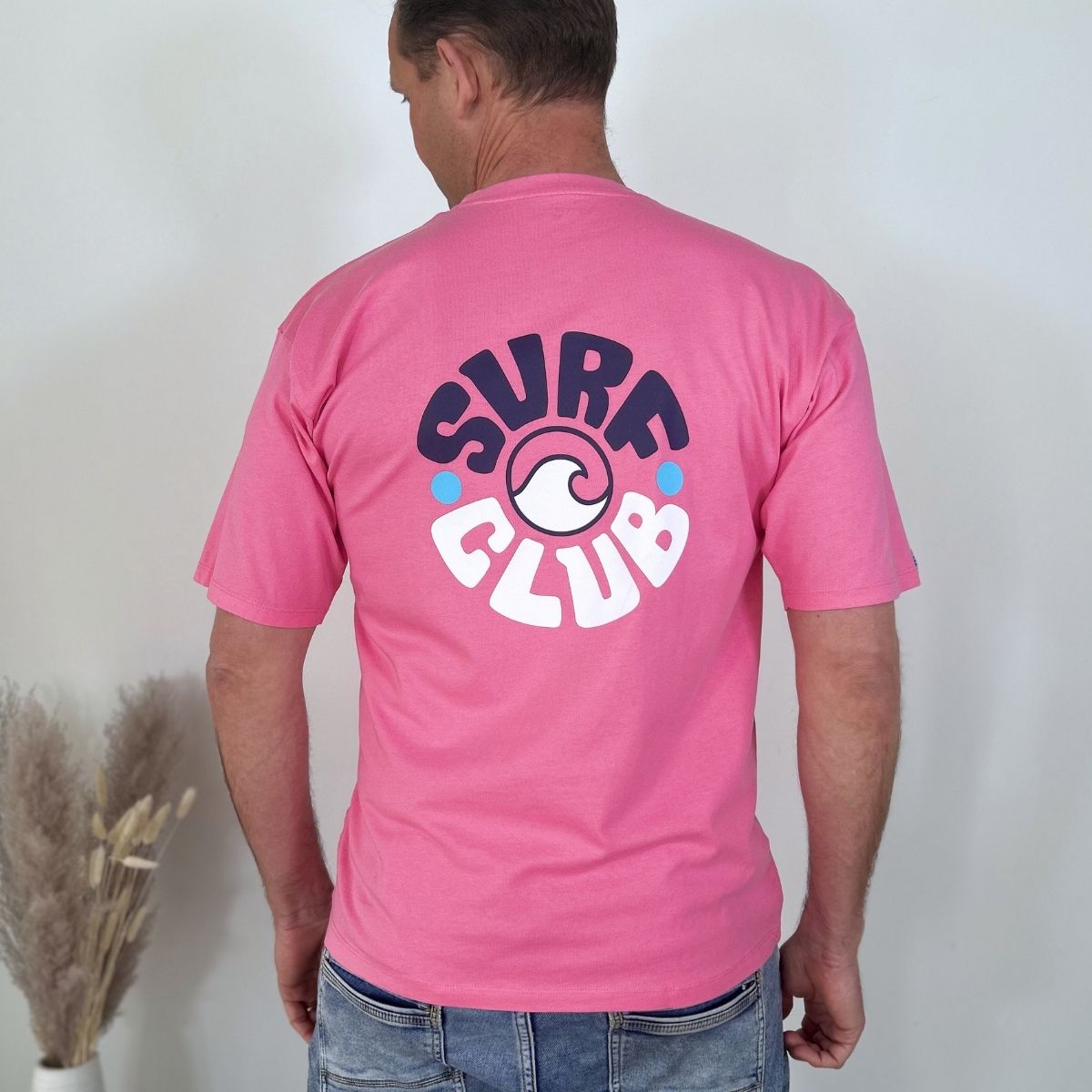 Zeezande® T-Shirt für Herren "Surf Club" in Pink