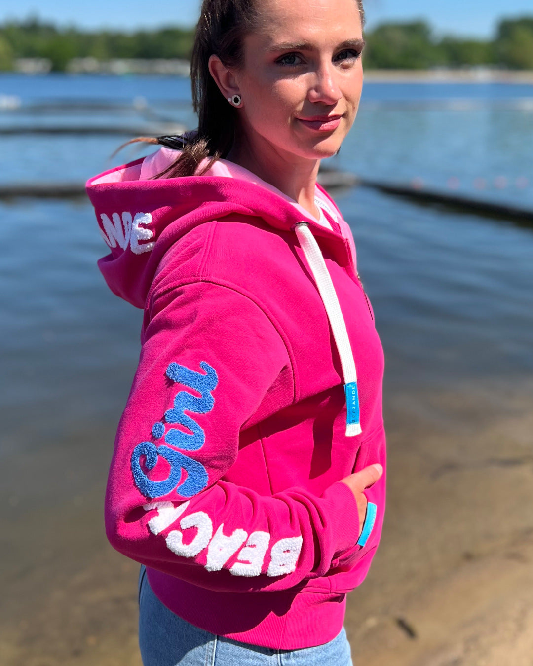 Zeezande® Sweatjacke "BEACH GIRL" in pink
