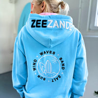 Zeezande® Sweatjacke "SURF" in himmelblau