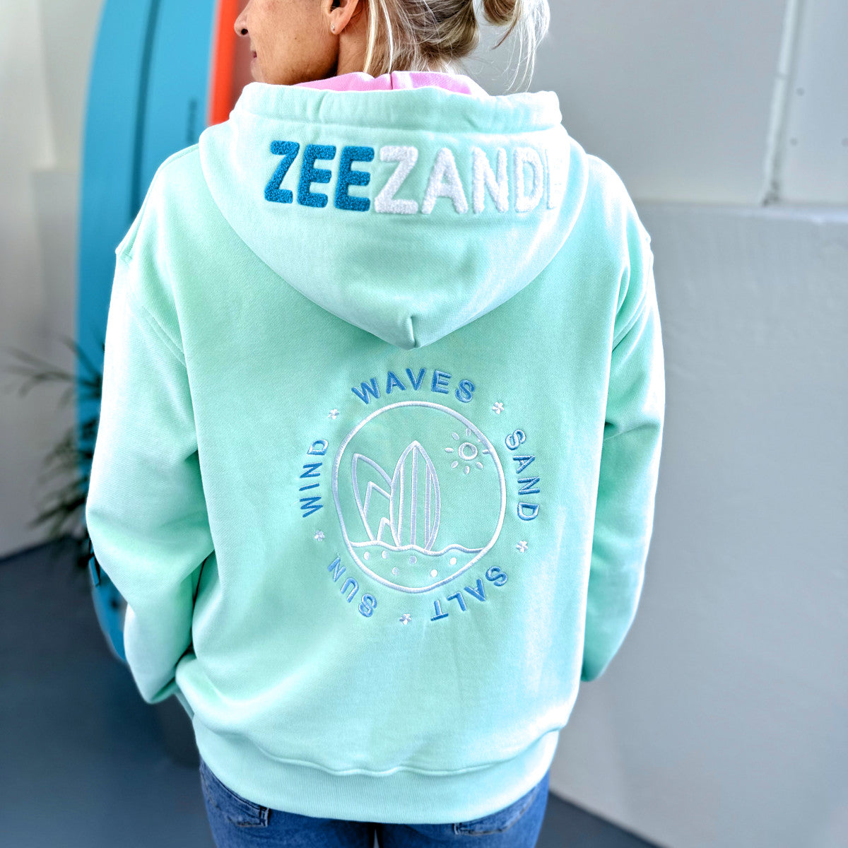 Zeezande® Sweatjacke "SURF" in mint